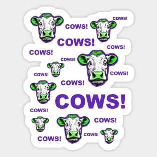 COWS! Sticker